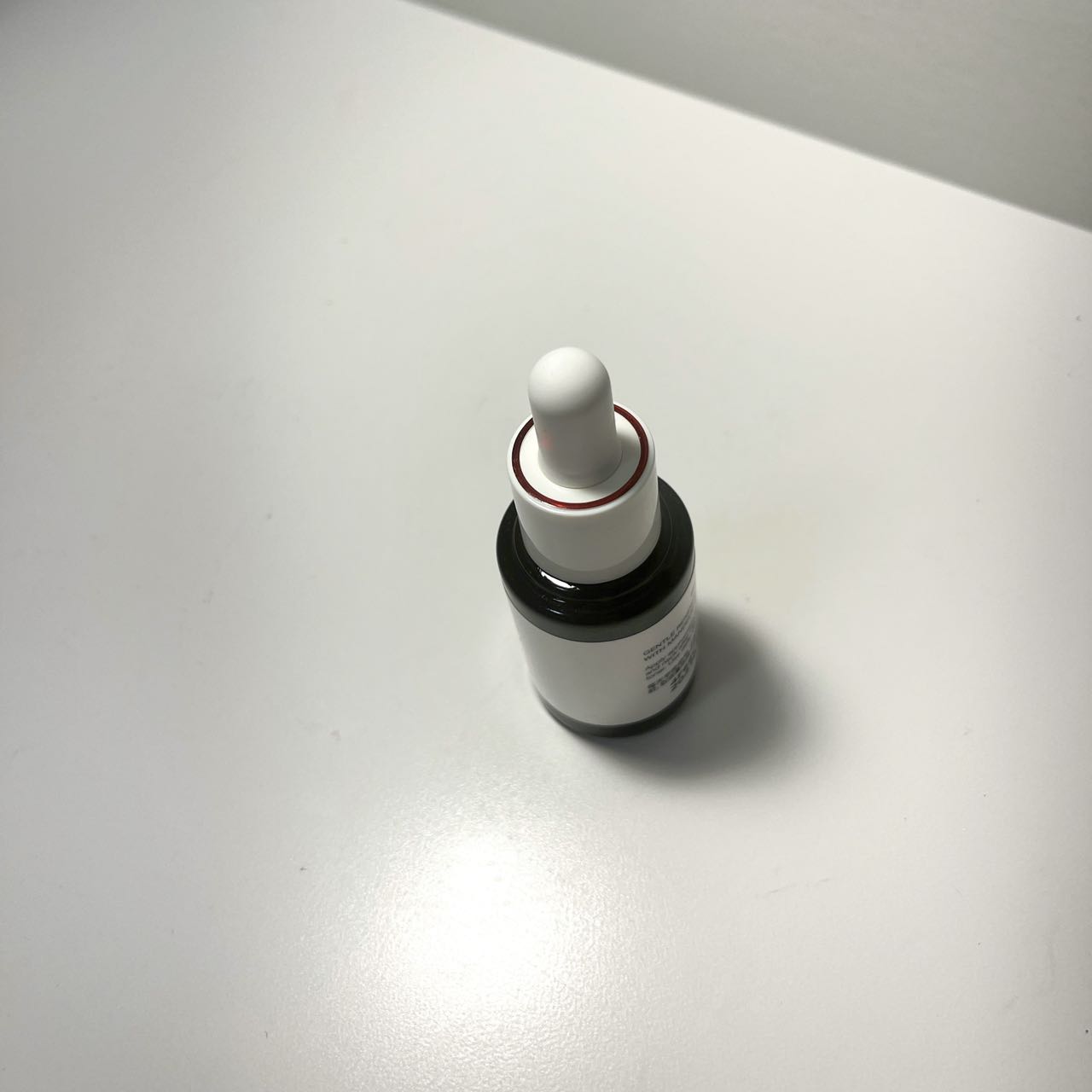 Photos of essential oils taken from the top