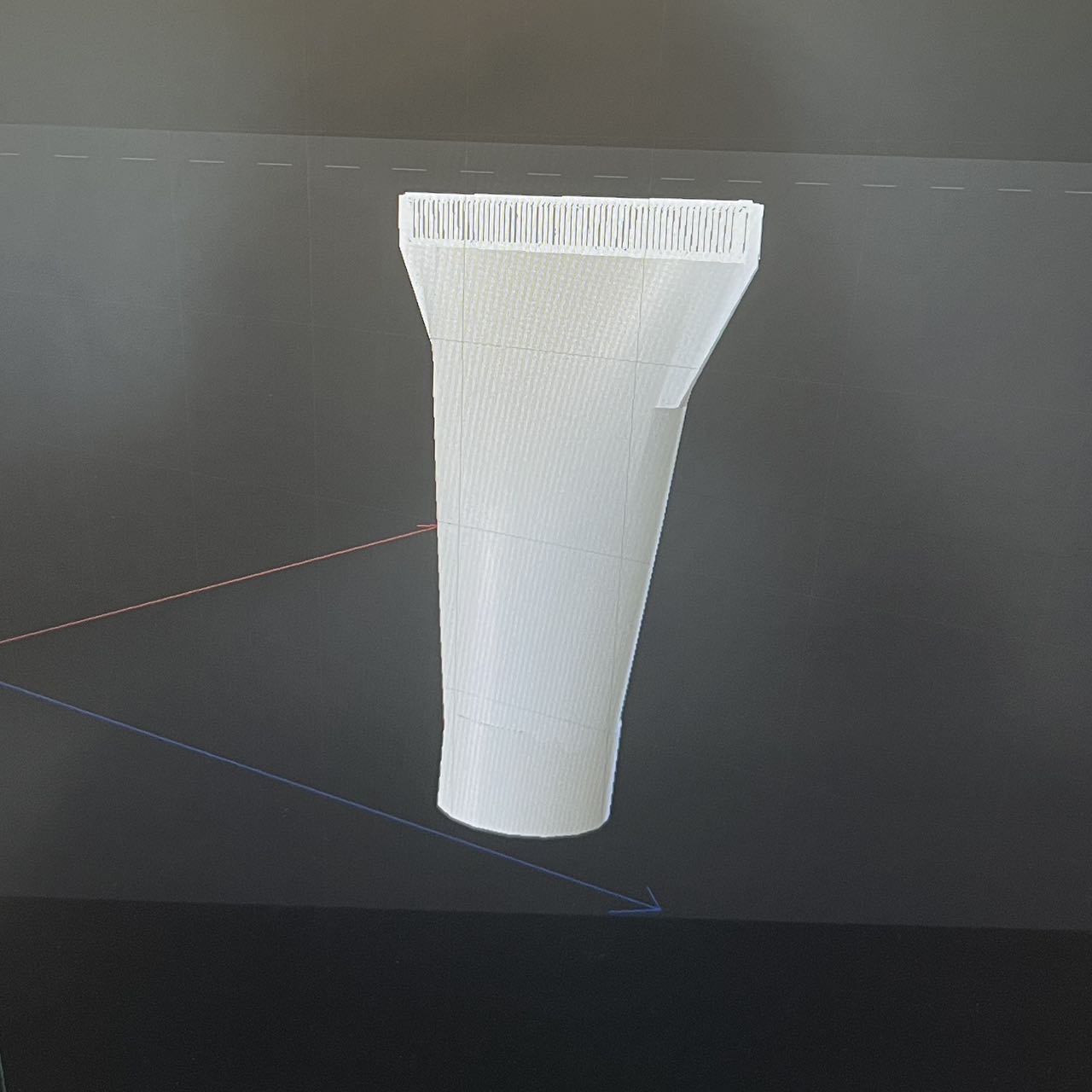 A model of body lotion