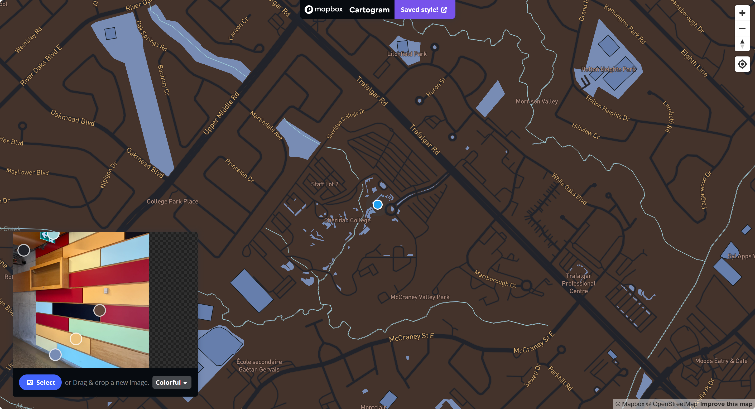 Map of Sheridan Corridor Viewing