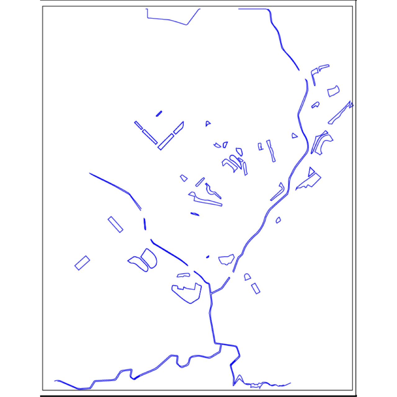 Extracting parts of the map with only land and water on the AI