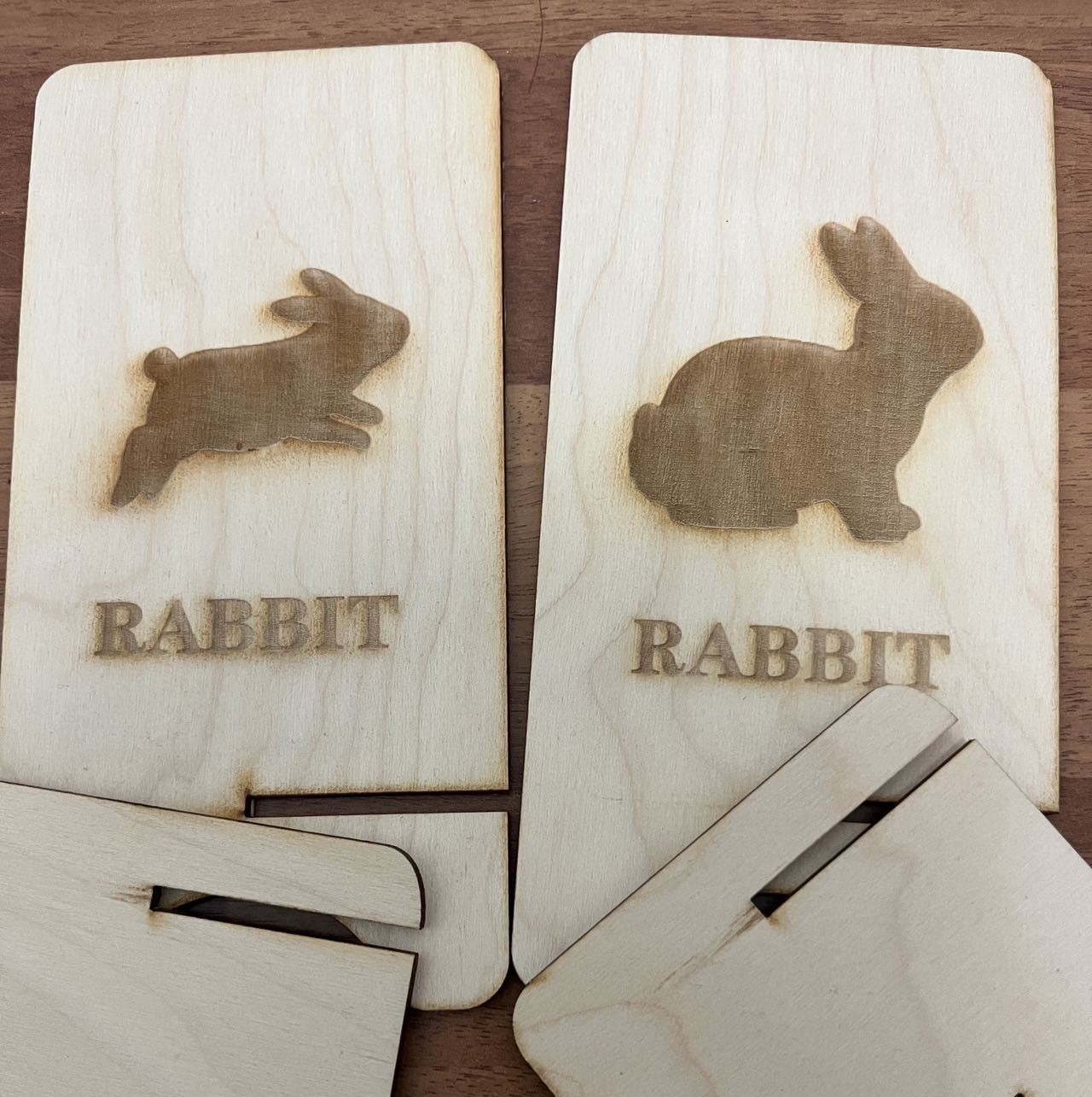 Rabbit Wooden Plank Slicing